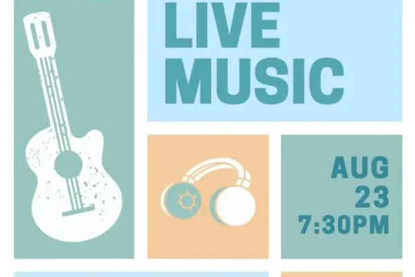 Supper and live music at the Wee Crook poster artwork